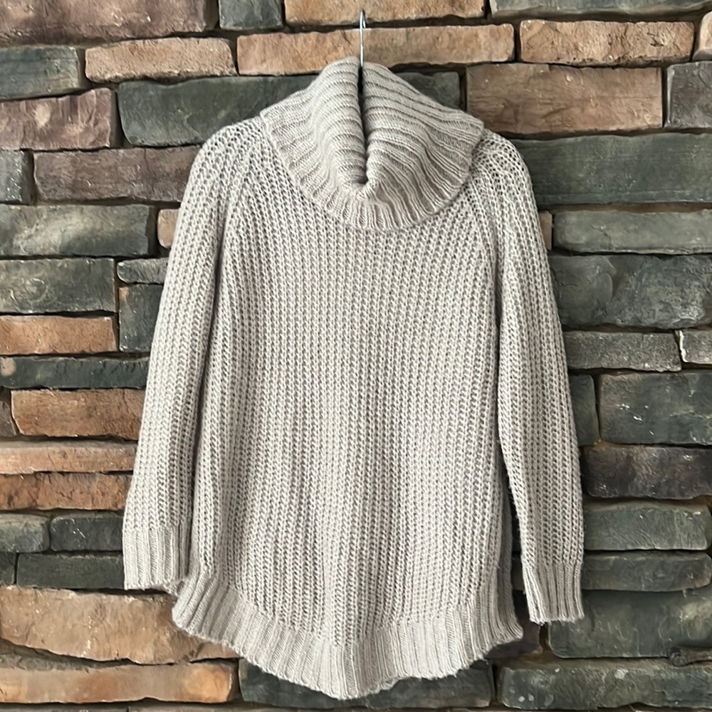 Cowlneck Oversized Sweater. Size XS